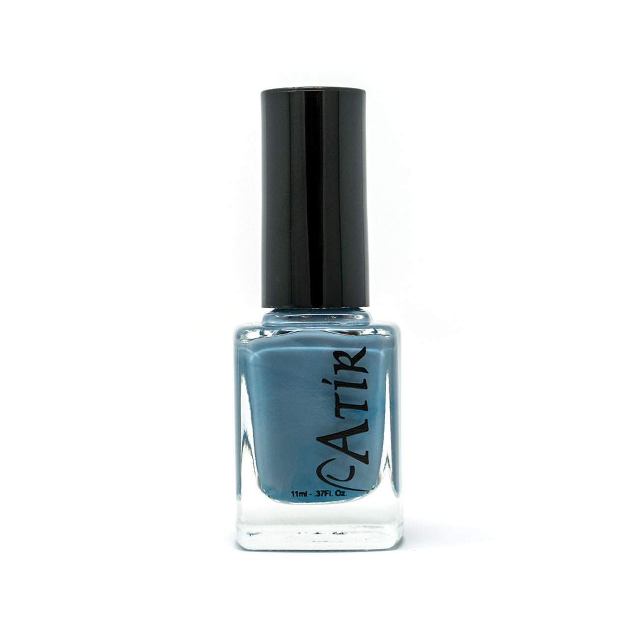 Non-toxic muted blue nail polish in cream finish – Sing The Blues by ATiR